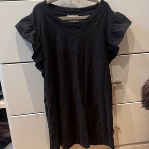 Nation LTD Black Short Sleeve Top